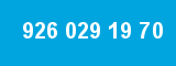 926 029 19 70 926 029 19 70